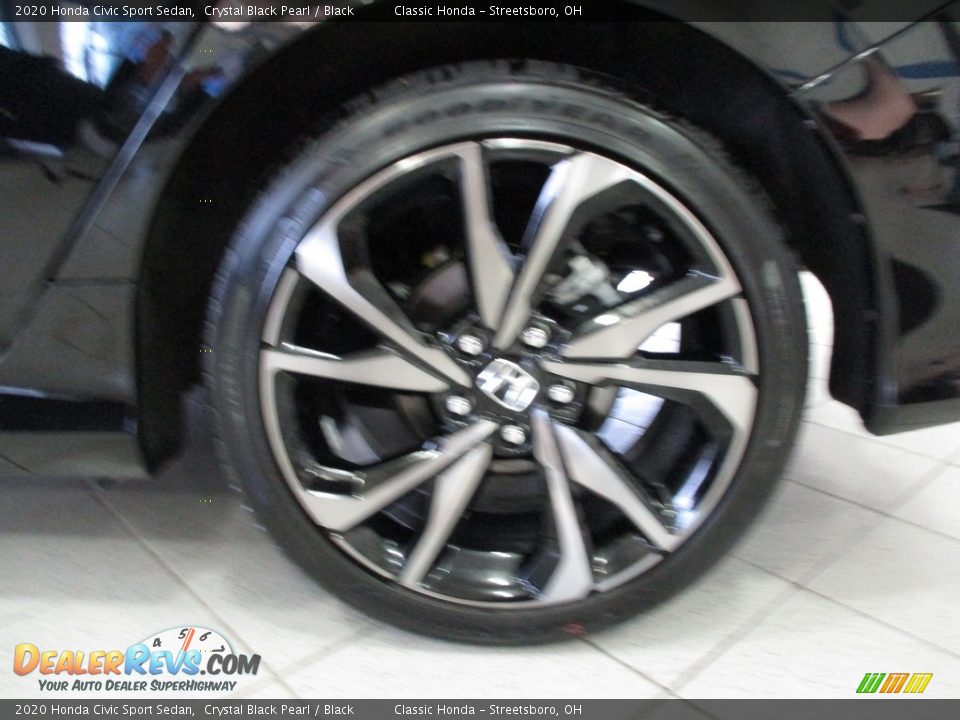 2020 Honda Civic Sport Sedan Crystal Black Pearl / Black Photo #8