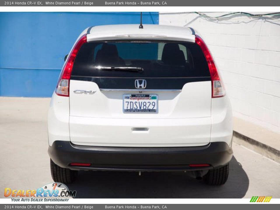 2014 Honda CR-V EX White Diamond Pearl / Beige Photo #9