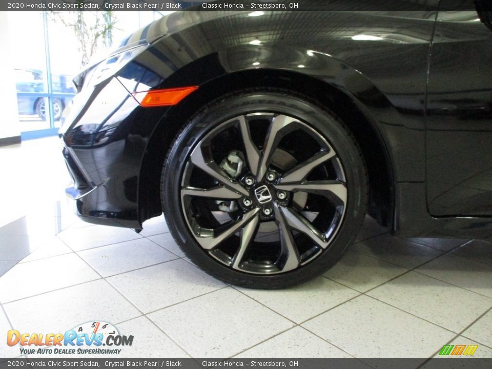 2020 Honda Civic Sport Sedan Crystal Black Pearl / Black Photo #10