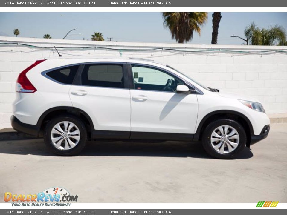 2014 Honda CR-V EX White Diamond Pearl / Beige Photo #10