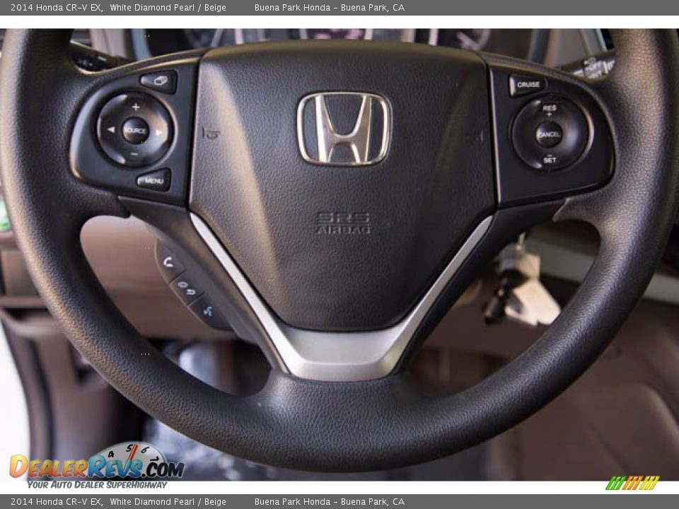 2014 Honda CR-V EX White Diamond Pearl / Beige Photo #11
