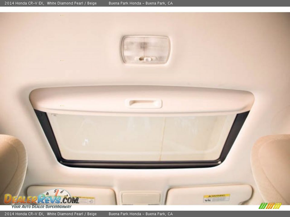 2014 Honda CR-V EX White Diamond Pearl / Beige Photo #14