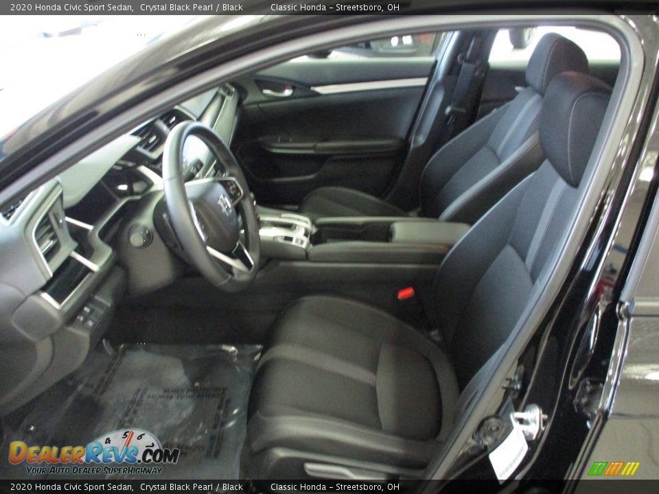 2020 Honda Civic Sport Sedan Crystal Black Pearl / Black Photo #17