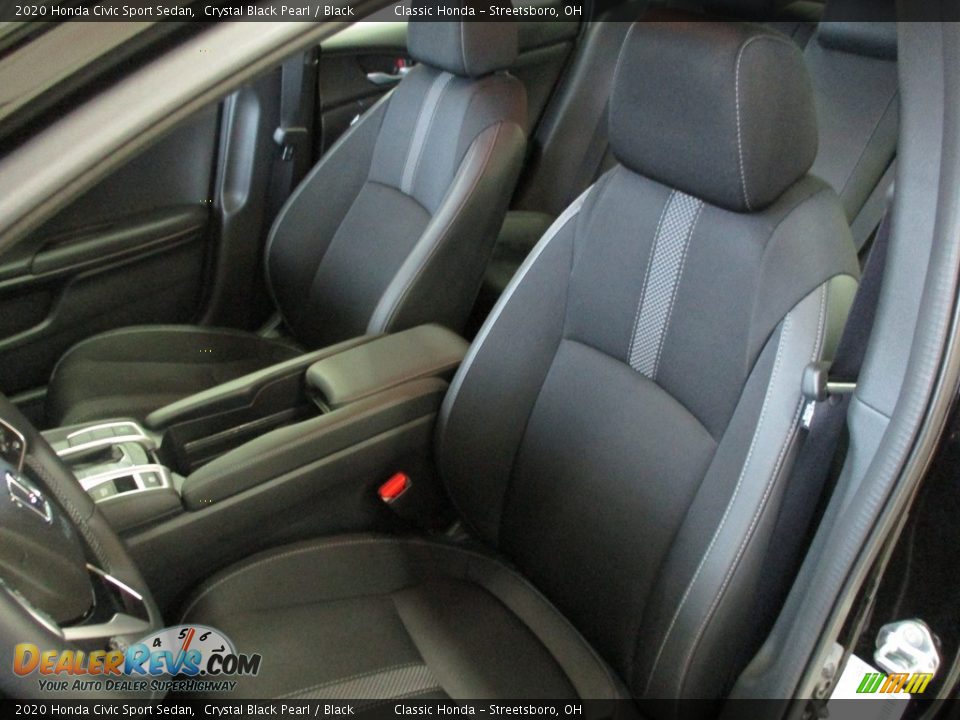 2020 Honda Civic Sport Sedan Crystal Black Pearl / Black Photo #18