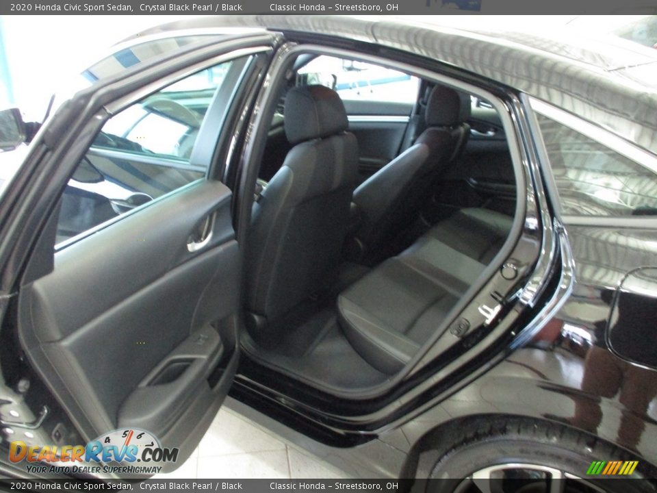 2020 Honda Civic Sport Sedan Crystal Black Pearl / Black Photo #19