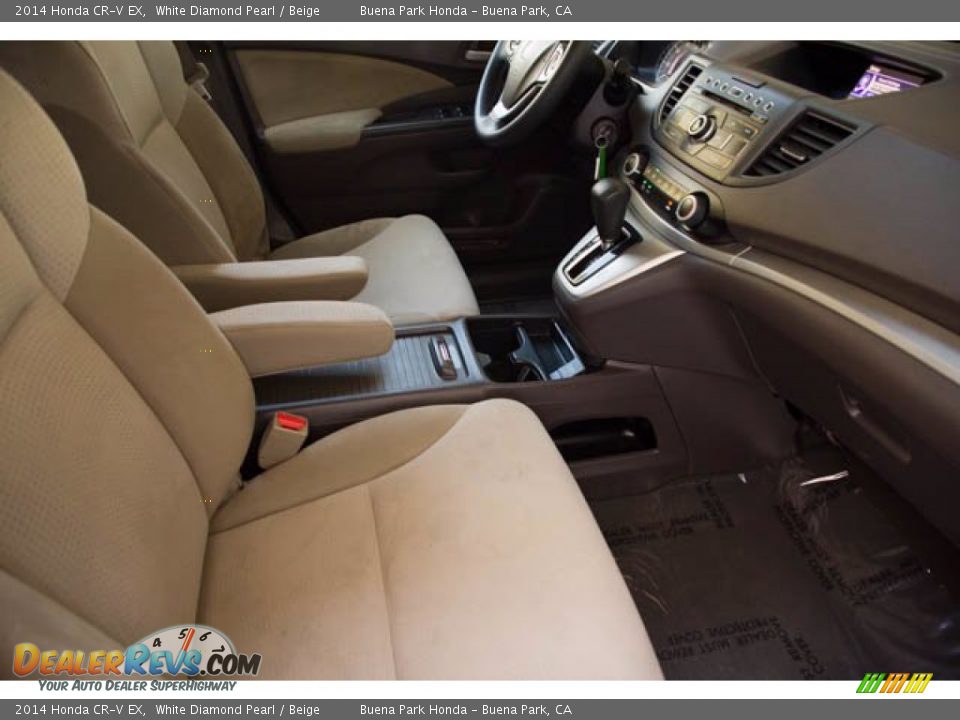 2014 Honda CR-V EX White Diamond Pearl / Beige Photo #19