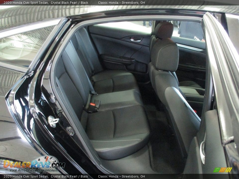 2020 Honda Civic Sport Sedan Crystal Black Pearl / Black Photo #23