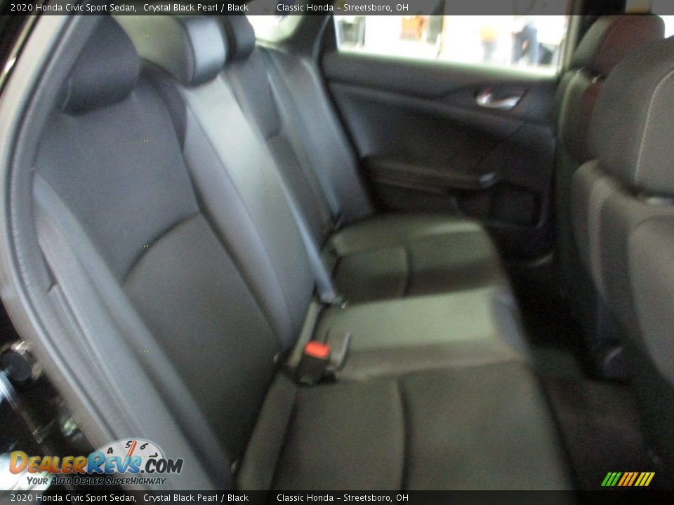 2020 Honda Civic Sport Sedan Crystal Black Pearl / Black Photo #24