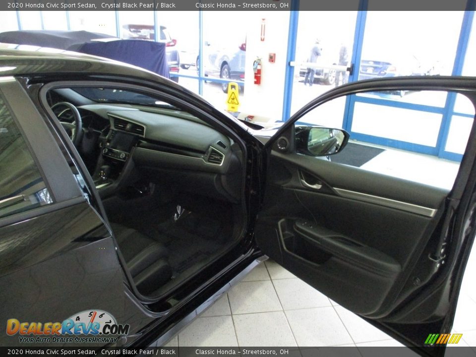 2020 Honda Civic Sport Sedan Crystal Black Pearl / Black Photo #25