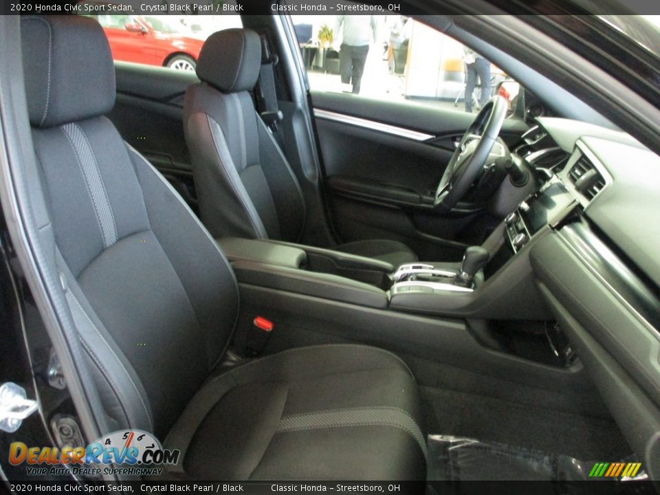 2020 Honda Civic Sport Sedan Crystal Black Pearl / Black Photo #26