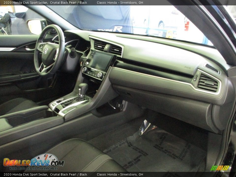 2020 Honda Civic Sport Sedan Crystal Black Pearl / Black Photo #27