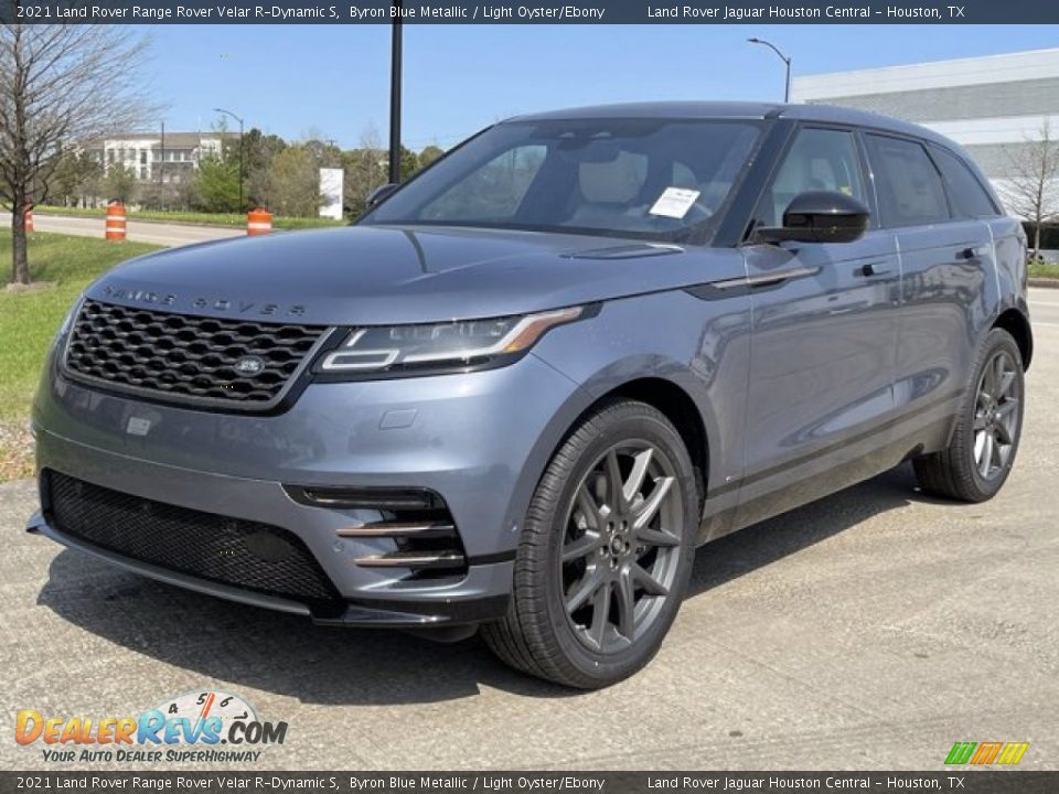 2021 Land Rover Range Rover Velar R-Dynamic S Byron Blue Metallic / Light Oyster/Ebony Photo #2