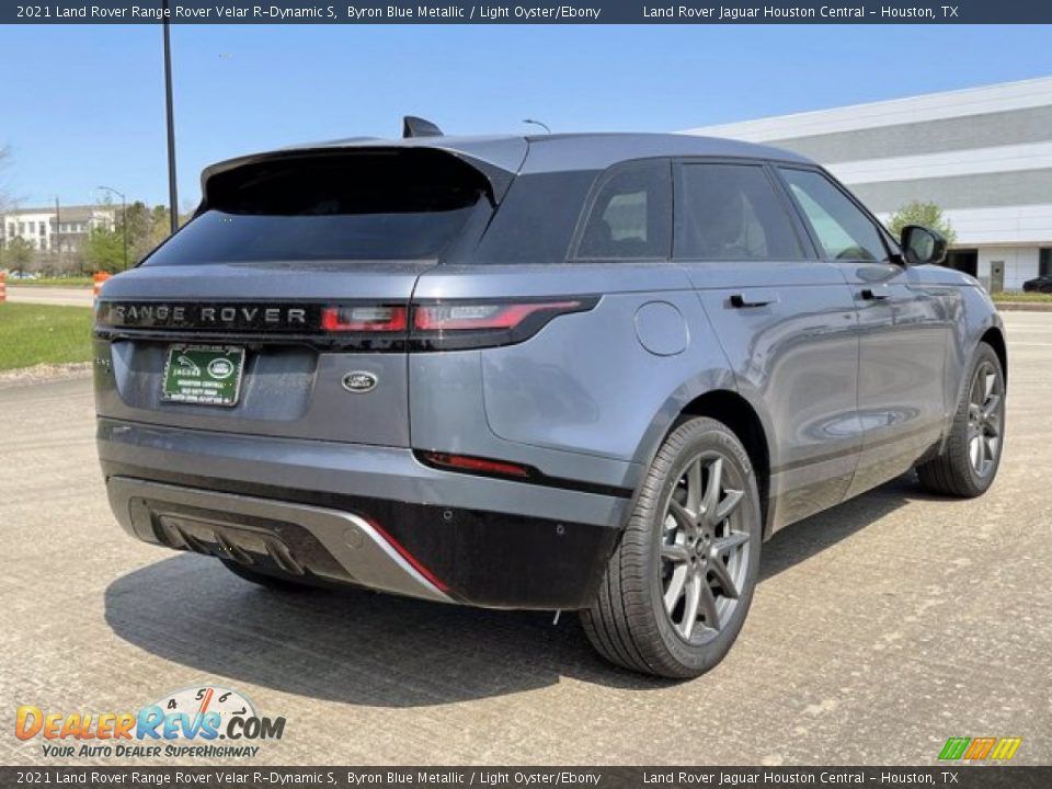 2021 Land Rover Range Rover Velar R-Dynamic S Byron Blue Metallic / Light Oyster/Ebony Photo #3