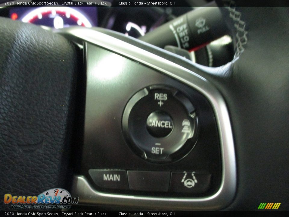 2020 Honda Civic Sport Sedan Crystal Black Pearl / Black Photo #31
