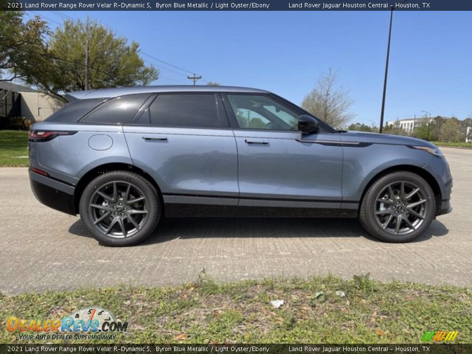 2021 Land Rover Range Rover Velar R-Dynamic S Byron Blue Metallic / Light Oyster/Ebony Photo #8