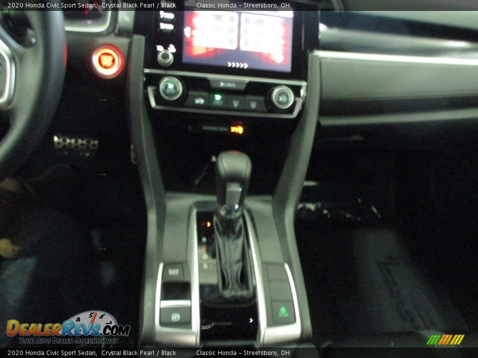 2020 Honda Civic Sport Sedan Crystal Black Pearl / Black Photo #36