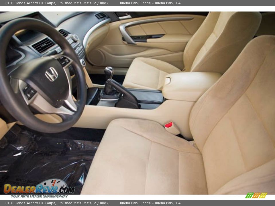 Front Seat of 2010 Honda Accord EX Coupe Photo #3