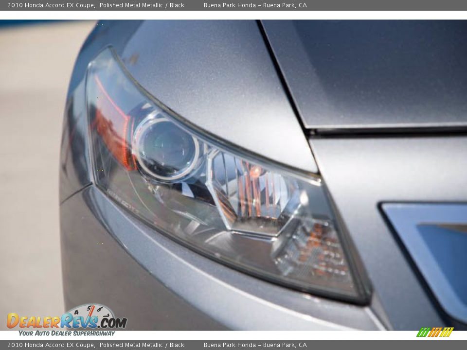 2010 Honda Accord EX Coupe Polished Metal Metallic / Black Photo #7
