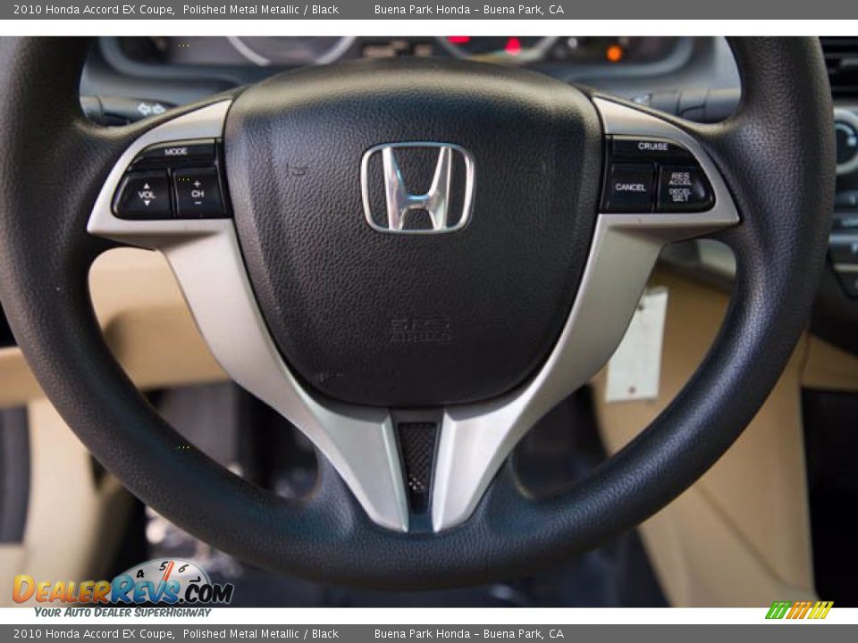2010 Honda Accord EX Coupe Steering Wheel Photo #14