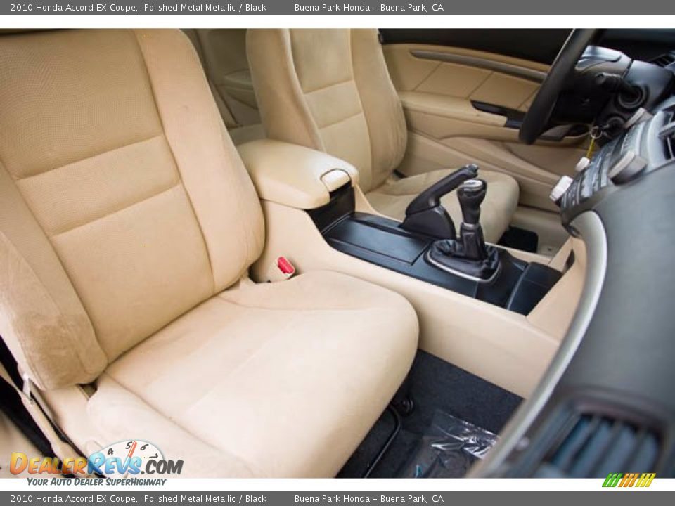 Front Seat of 2010 Honda Accord EX Coupe Photo #21
