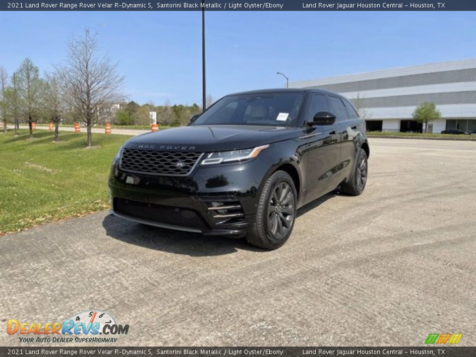 2021 Land Rover Range Rover Velar R-Dynamic S Santorini Black Metallic / Light Oyster/Ebony Photo #1