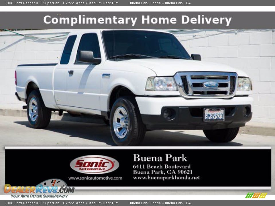 2008 Ford Ranger XLT SuperCab Oxford White / Medium Dark Flint Photo #1