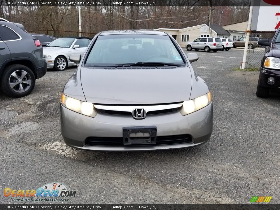 2007 Honda Civic LX Sedan Galaxy Gray Metallic / Gray Photo #8