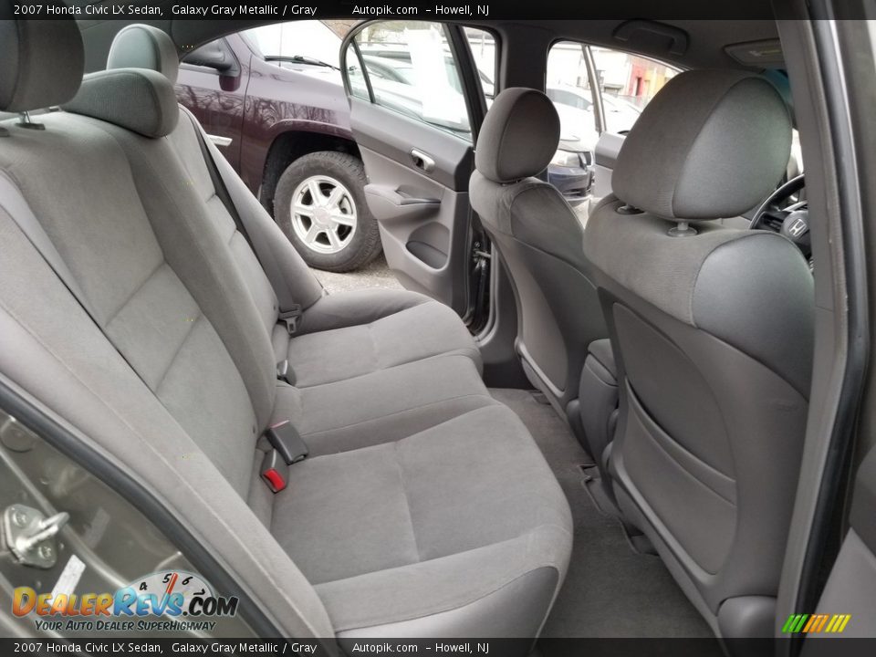 2007 Honda Civic LX Sedan Galaxy Gray Metallic / Gray Photo #16