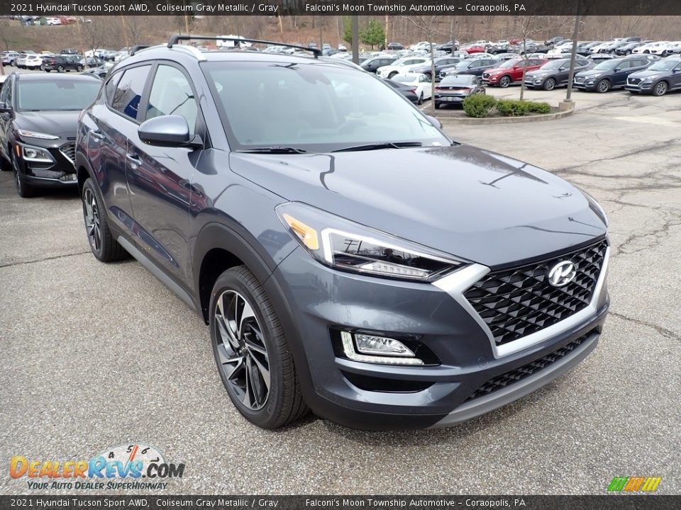 2021 Hyundai Tucson Sport AWD Coliseum Gray Metallic / Gray Photo #3