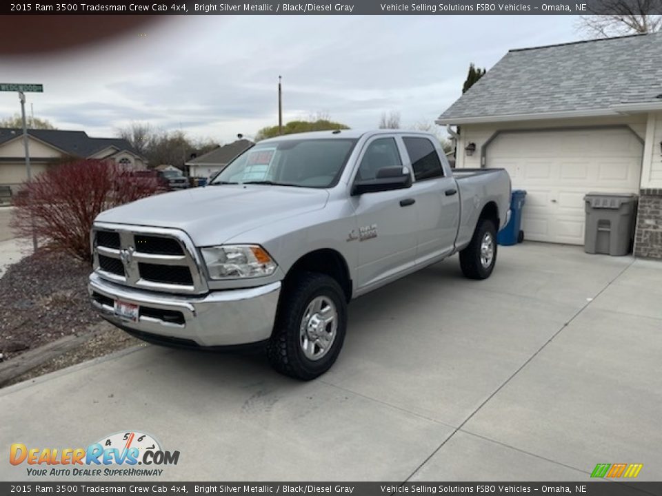 Bright Silver Metallic 2015 Ram 3500 Tradesman Crew Cab 4x4 Photo #1