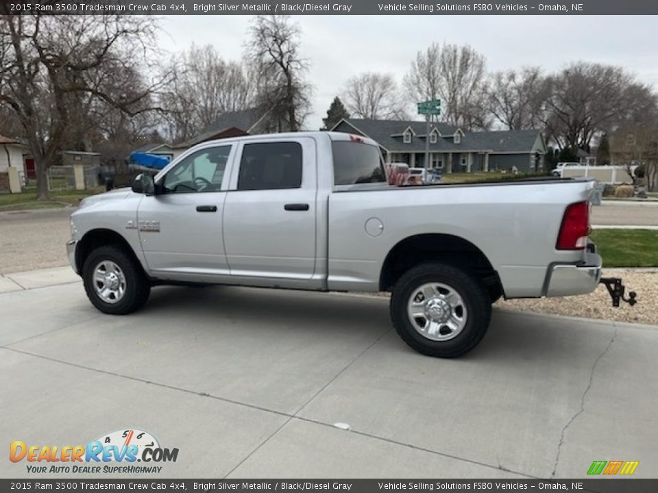 Bright Silver Metallic 2015 Ram 3500 Tradesman Crew Cab 4x4 Photo #3