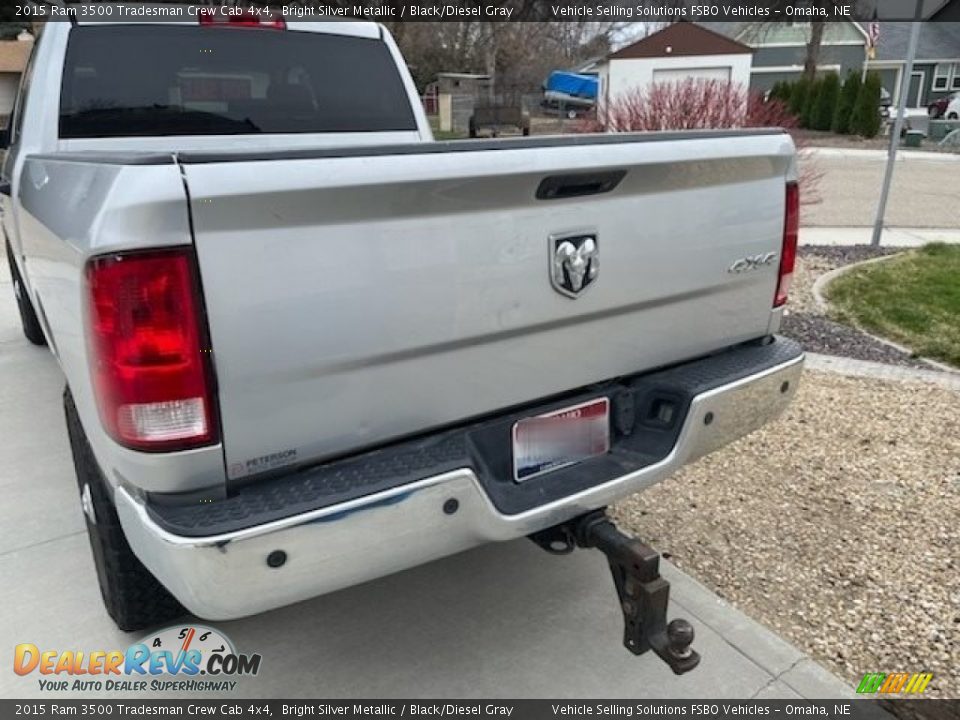 2015 Ram 3500 Tradesman Crew Cab 4x4 Bright Silver Metallic / Black/Diesel Gray Photo #5