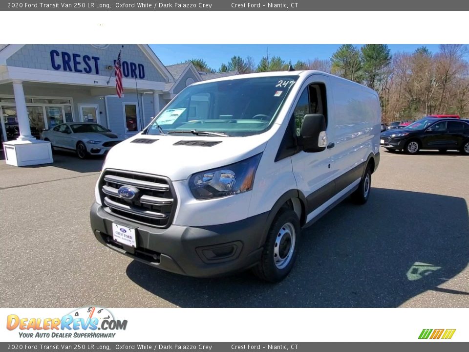 2020 Ford Transit Van 250 LR Long Oxford White / Dark Palazzo Grey Photo #3