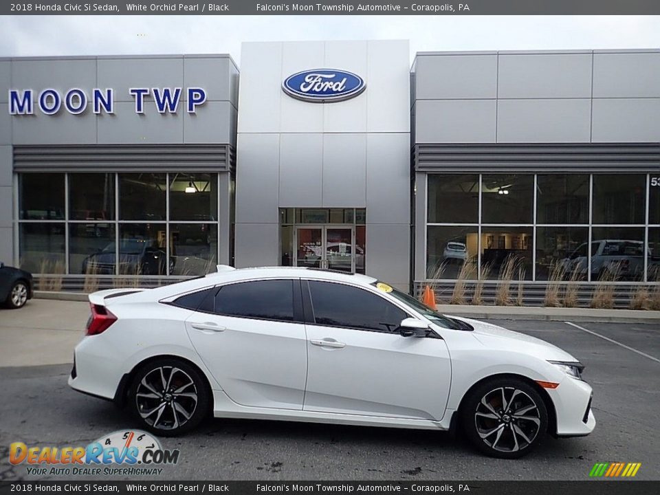 2018 Honda Civic Si Sedan White Orchid Pearl / Black Photo #1