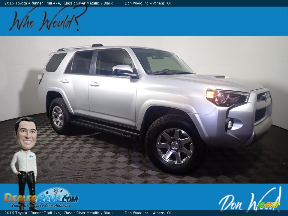 2016 Toyota 4Runner Trail 4x4 Classic Silver Metallic / Black Photo #1