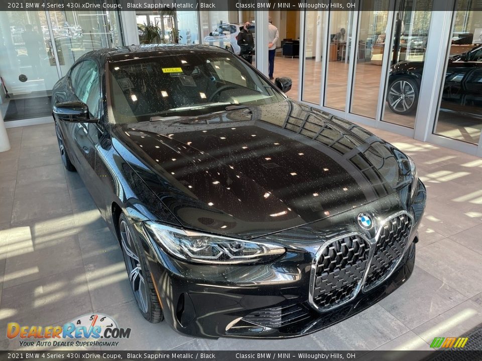 2021 BMW 4 Series 430i xDrive Coupe Black Sapphire Metallic / Black Photo #1