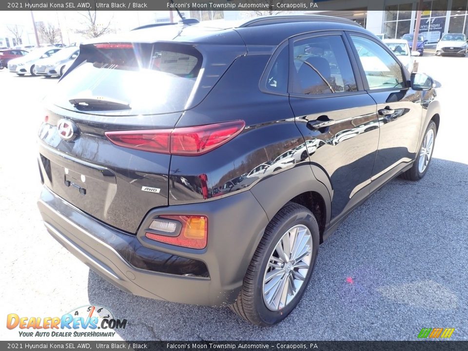 2021 Hyundai Kona SEL AWD Ultra Black / Black Photo #2