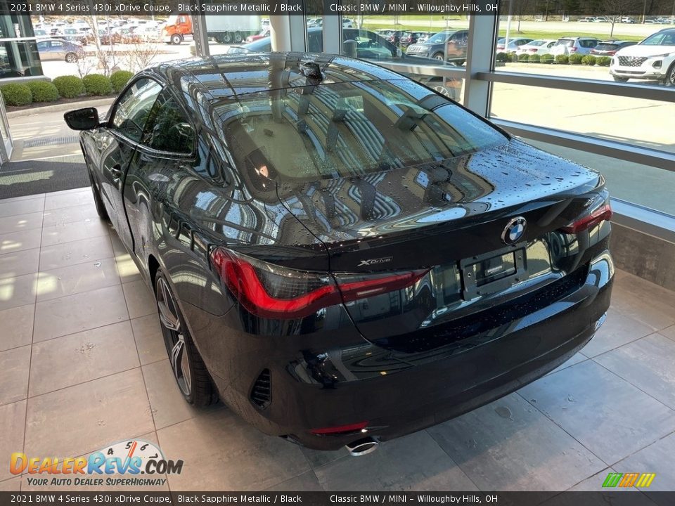 2021 BMW 4 Series 430i xDrive Coupe Black Sapphire Metallic / Black Photo #2