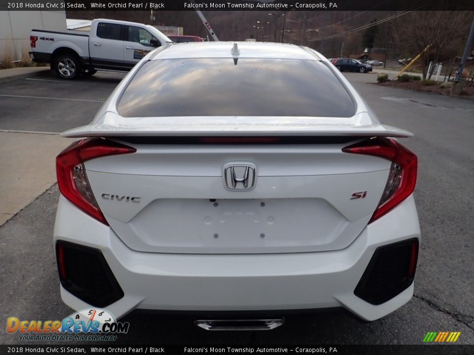 2018 Honda Civic Si Sedan White Orchid Pearl / Black Photo #3