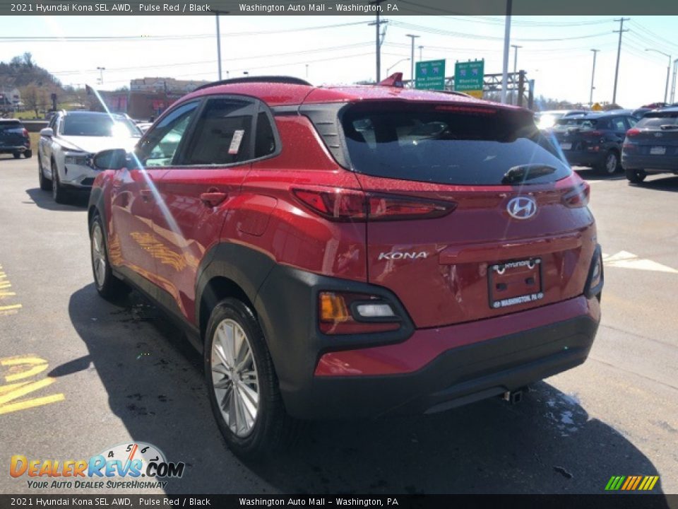 2021 Hyundai Kona SEL AWD Pulse Red / Black Photo #3