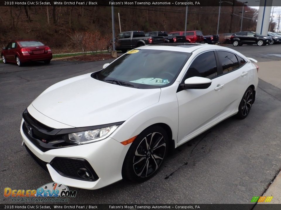 2018 Honda Civic Si Sedan White Orchid Pearl / Black Photo #7