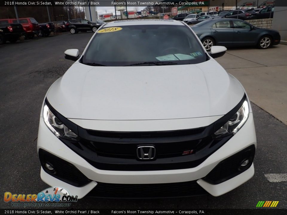 2018 Honda Civic Si Sedan White Orchid Pearl / Black Photo #8