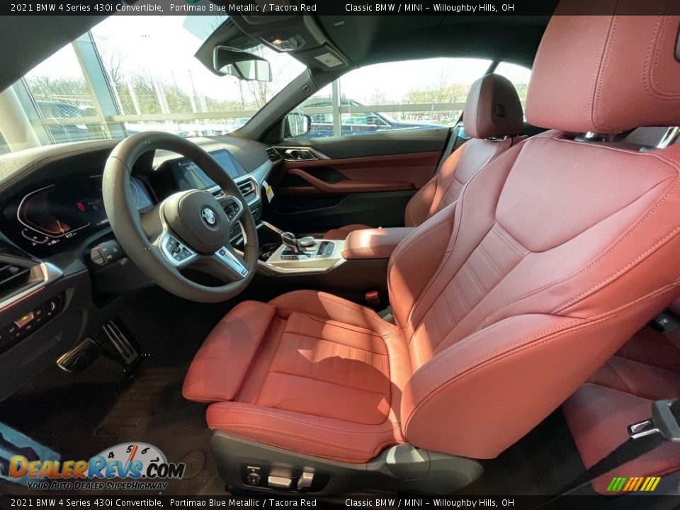 Tacora Red Interior - 2021 BMW 4 Series 430i Convertible Photo #4