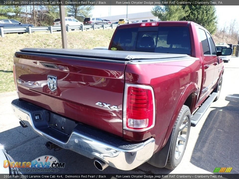 2016 Ram 1500 Laramie Crew Cab 4x4 Delmonico Red Pearl / Black Photo #3