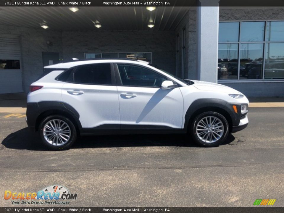 2021 Hyundai Kona SEL AWD Chalk White / Black Photo #2