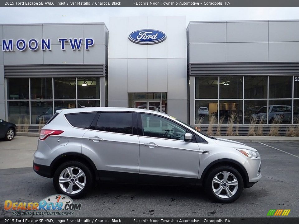 2015 Ford Escape SE 4WD Ingot Silver Metallic / Charcoal Black Photo #1