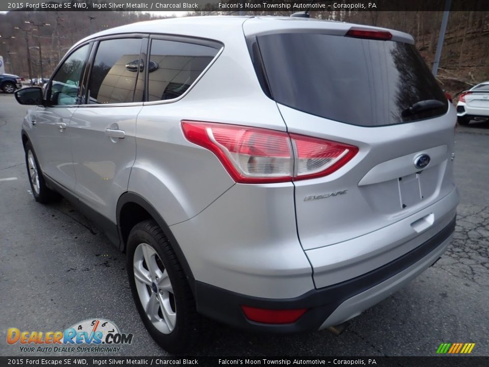2015 Ford Escape SE 4WD Ingot Silver Metallic / Charcoal Black Photo #5