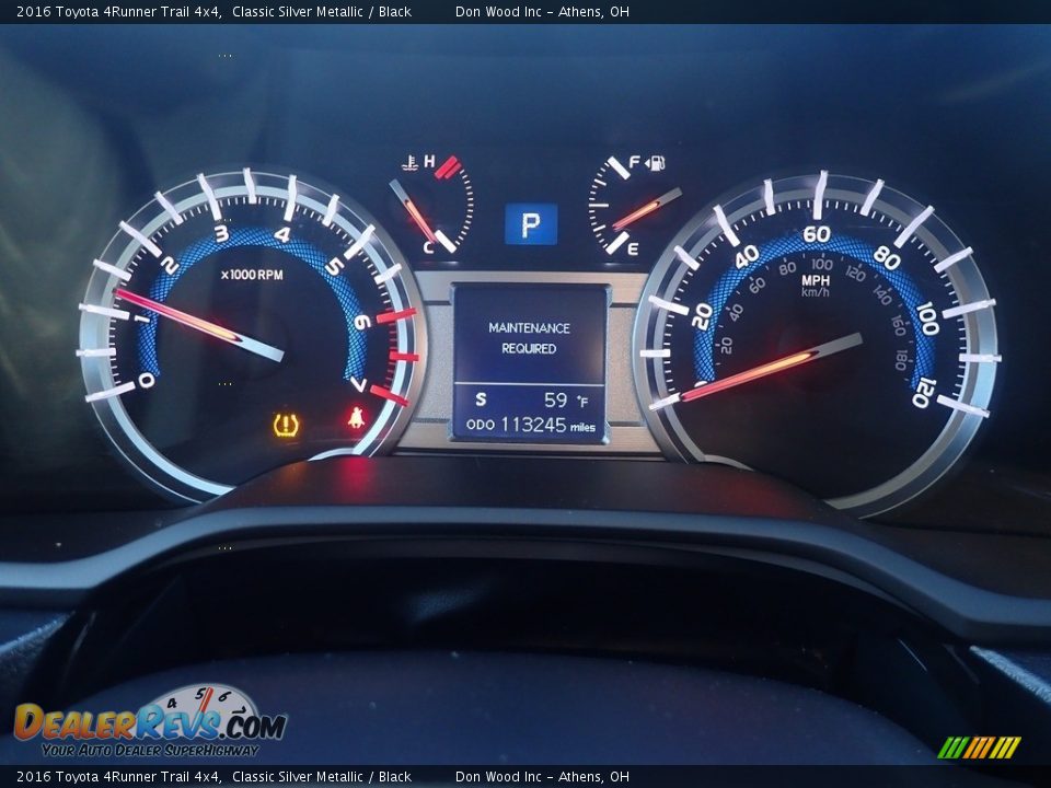 2016 Toyota 4Runner Trail 4x4 Classic Silver Metallic / Black Photo #30