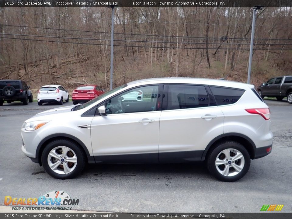 2015 Ford Escape SE 4WD Ingot Silver Metallic / Charcoal Black Photo #6
