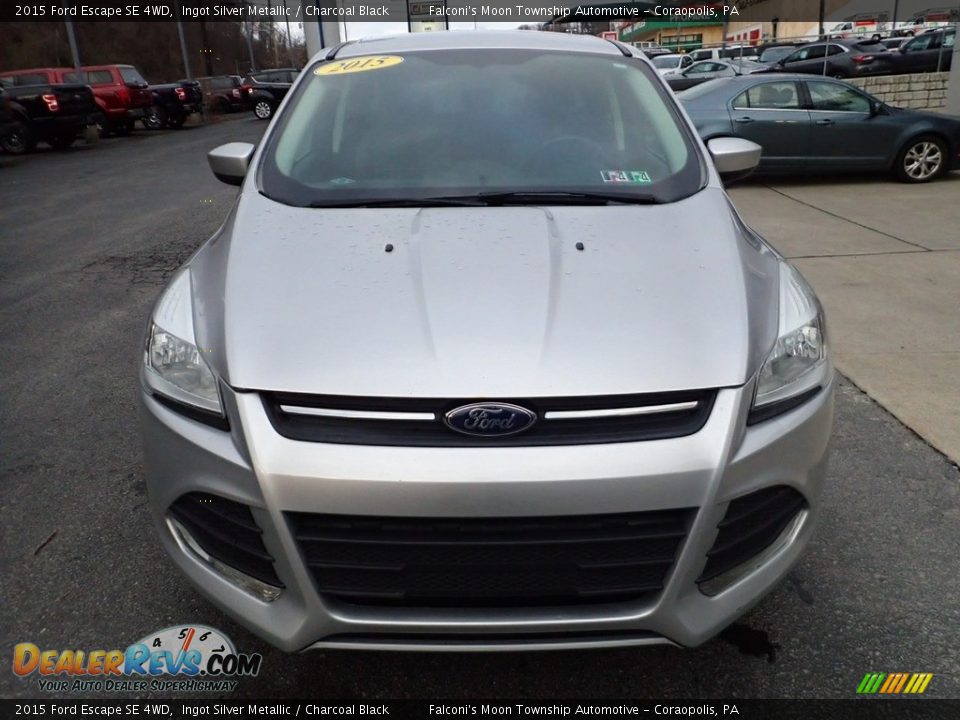 2015 Ford Escape SE 4WD Ingot Silver Metallic / Charcoal Black Photo #8